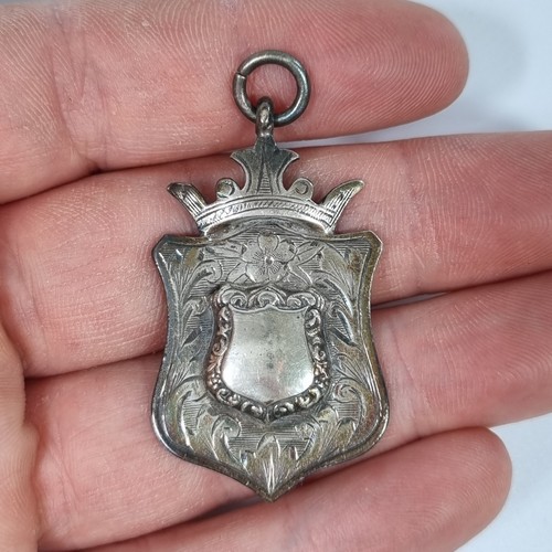 Solid silver watch fob - solid,