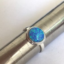 Sterling Silver Round Cabochon