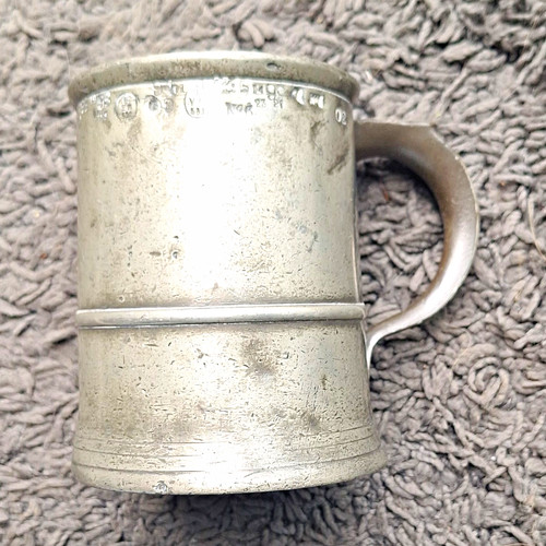 Pewter beer tankard mug - pewter,