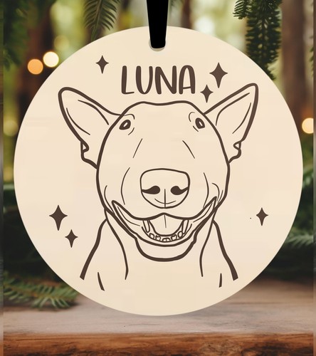 English bull terrier christmas - terrier,