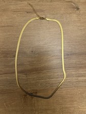 Goldsmiths 18ct Gold Plated Herringbone Necklace RRP £200