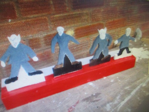 Wooden knock down zombie - wooden,