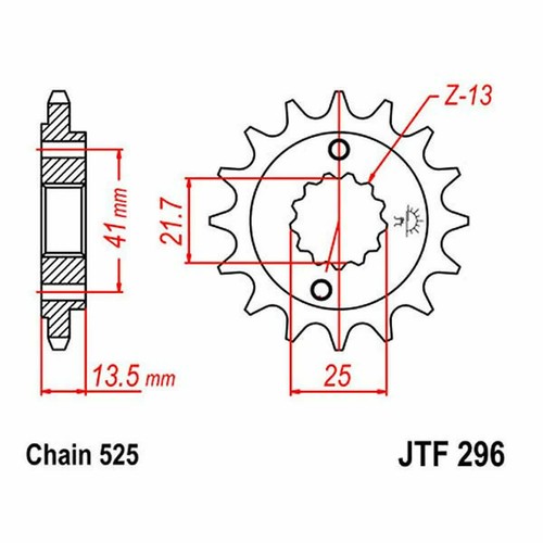 Sprocket z15 525 - 525, for