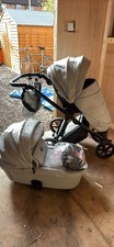 Grey Leatherette Mee Go Milano Travel System Pram Pushchair