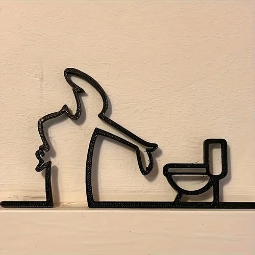 Flat metal wall - 2d, art