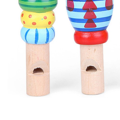 Kids wooden whistle - whistle, cartoon
