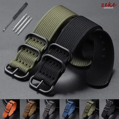 Ribbed nylon watch - strap, 20