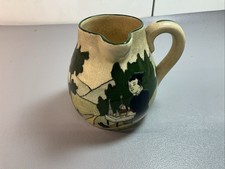AUSTRIAN MOTO WARE MADE 1905, 4 IN TALL. CREAMER, NO CRACKS, CHIPS. (S933)