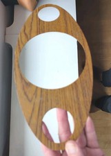 Classic BMC Mk1 Mini Cooper S Export Centre Oval Wood Dash in METAL: Super RARE!