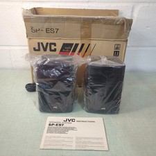 JVC SP-ES7 Bookshelf Speakers Black Pair - Boxed - Brand New Vintage Hifi 