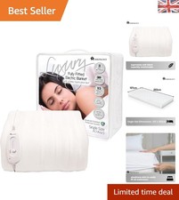 Fitted Heated Mattress Cover 200x107cm - Safe Electric Blanket for Cozy Nights