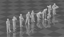 1/72 Scale  Sailors 9 Figures