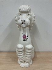 Vintage Dartmouth Pottery England Large (38cm Tall) Ceramic Poodle Dog
