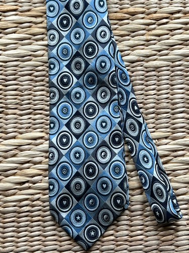 Vintage moschino 100 silk tie - 100%,