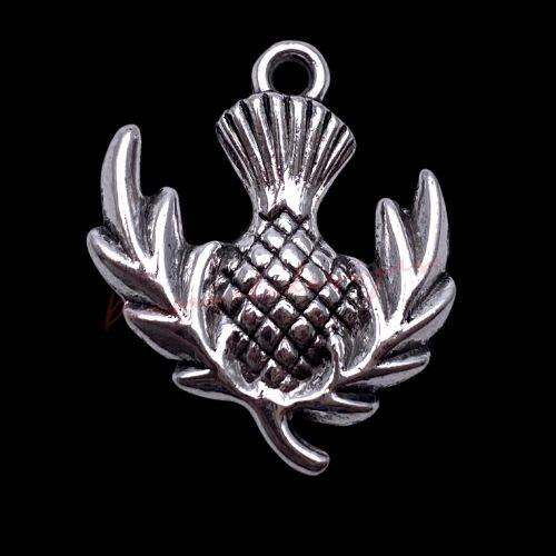 Pcs 23mm tibetan silver - pcs,