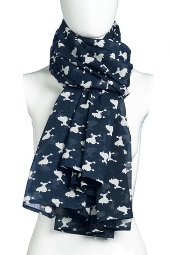 Navy blue poodle silhouette - navy,