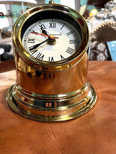 Binnacle clock brass nautical - binnacle,