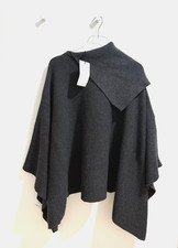 ZARA GREY ASYMMETRIC NECK WOOL