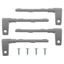 Sun Visor Bracket Set Classic Mini 1966 Onwards White Plastic , TKF91197FK