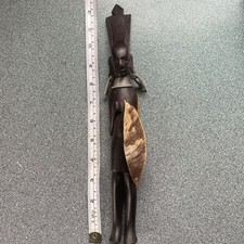 African Tribal Warrior Wood