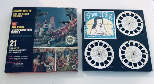Vtg talking view master snow - talking, view-master