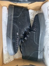 womens T.U.K tuk creeper sneeker mid black suede boots size 5