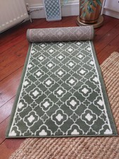 NEW runner rug 70 × 244 cm ( 2ft3"x8ft  ) green  boho