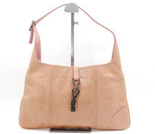 Gucci Leather Pink Beige Shoulder Hand Bag Authentic #1050
