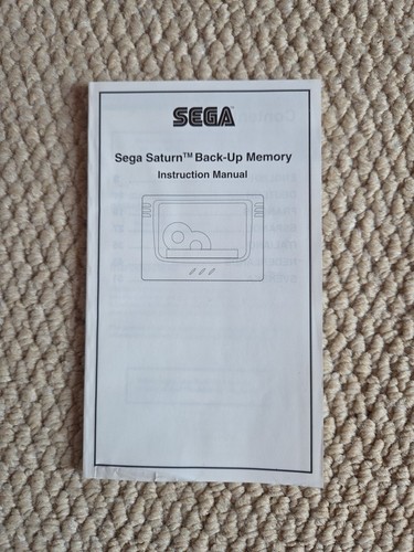 Sega saturn backup - sega, memory