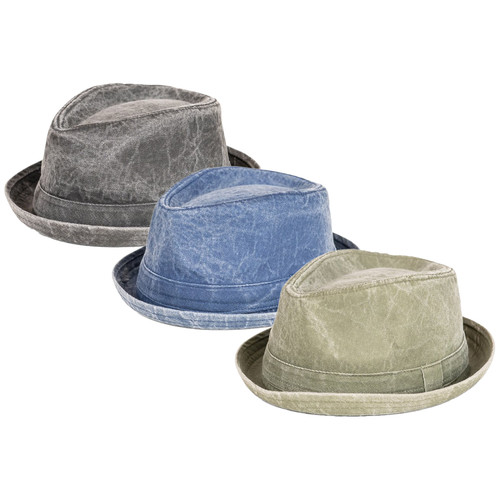 Mens cotton pork pie hat - cotton,