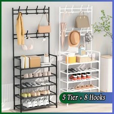 New Coat and Hat Stand 8 Hooks