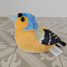 Wild Republic K&M Chaffinch Bird Singing Plush Soft Toy RSPB