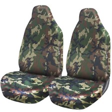 FOR VAUXHALL CORSA E - Heavy Duty Fabric Nylon Waterproof Front Seat Covers Pair