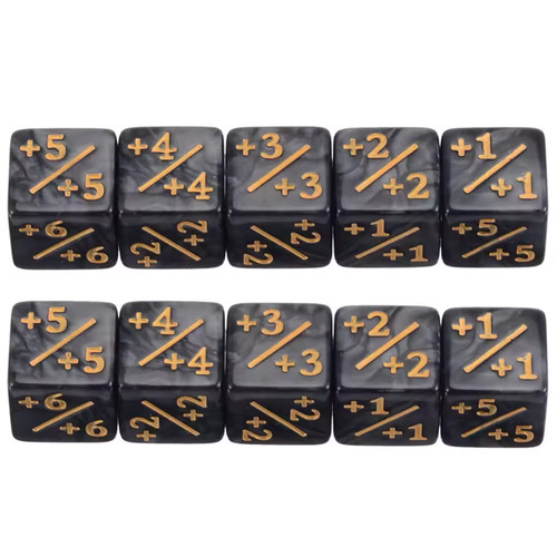 Token counter dice set - of, |