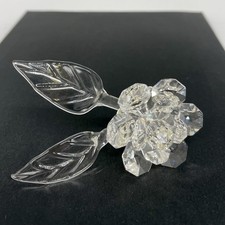 Stunning Crystal Rose Flower Swarovski Style Cut Glass Ornament