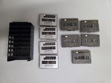 9 x Vintage GRUNDIG Steno Cassette 30 Minute Dictation Tapes With Case.