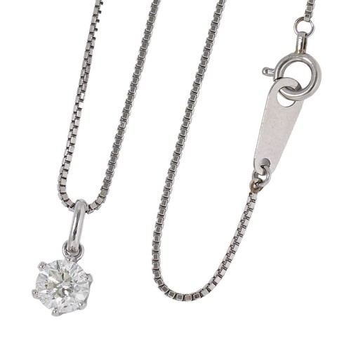 Diamond 573ct pendant - 0.573ct,