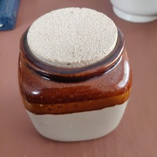 Stoneware Square Jar Salt
