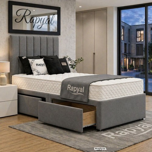 Single divan bed set - set, 3ft