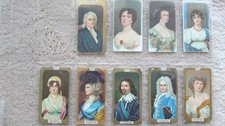 R J Lea Ltd  Chairman Miniatures (Gold & Plain Borders) X 9 Cards