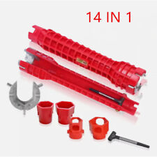 14 IN 1 Faucet Sink Basin Installer Pipe Wrench Tap Spanner Multifunction Tools
