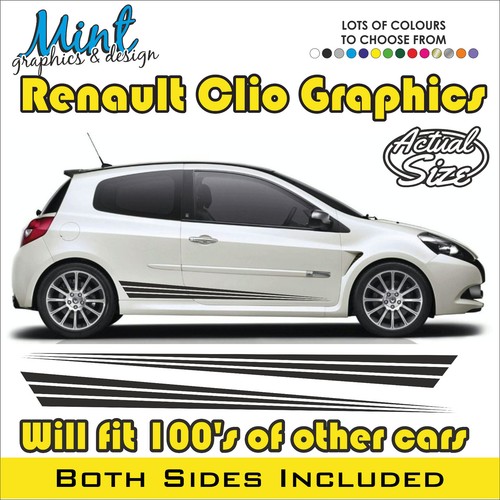 Renault clio side stripes - side,