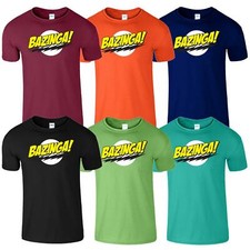 BAZINGA Mens Kids Tshirt Big