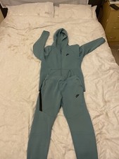 Size S- Men's Nike Tech Fleece Tracksuit - Light Blue (Baby Blue).
