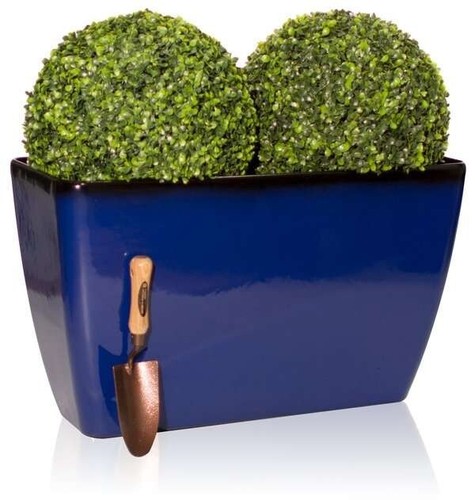Royal blue trough - trough, pot