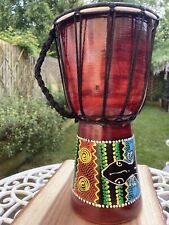 Djembe Drum - Dreamtime Hand Painted  Design - Various Sizes - Fair Trade