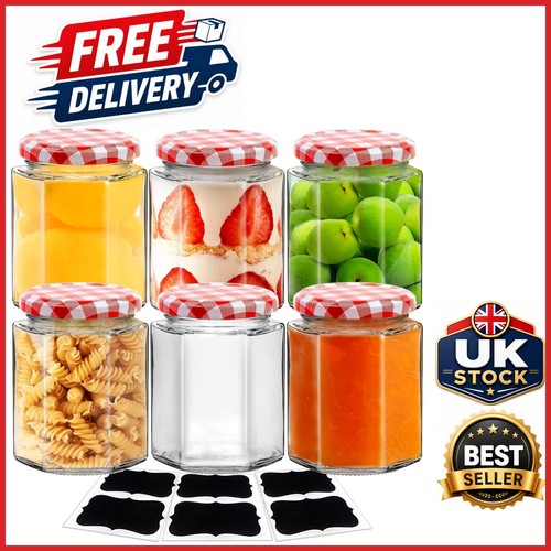 Airtight glass jam jars 280ml - jam,