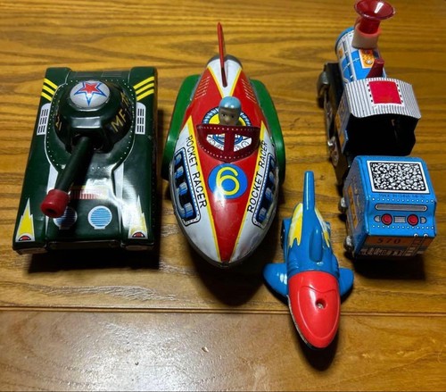 Vintage japanese tin - toy, set