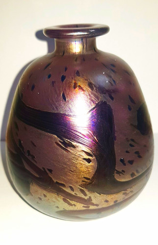 Purple art glass - purple, vase