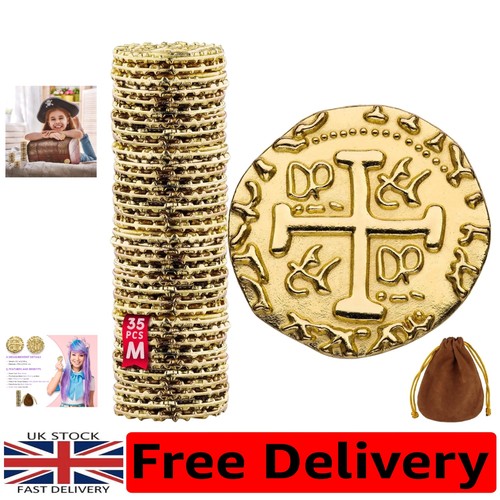 Metal treasure coin - set,